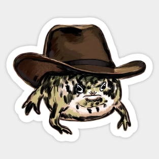 Funny Desert Rain Frog Howdy Meme Sticker
